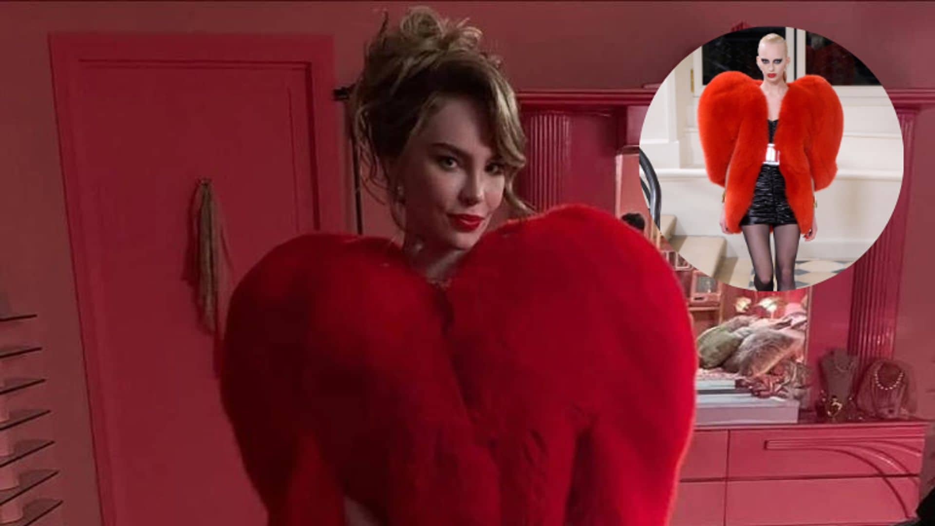 Abrigo de la colección de 2016 de YSL, utilizado por Belinda en varias apariciones públicas.