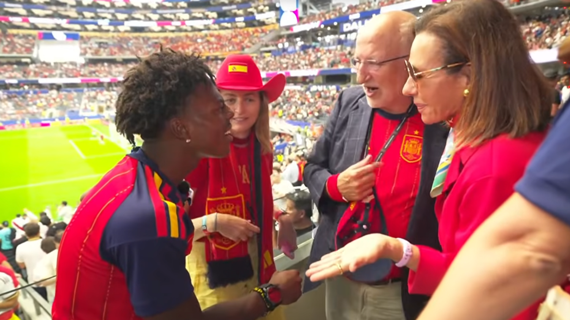 Juan Roig y Ana Botín con Speed en las semifinales del Mundial
