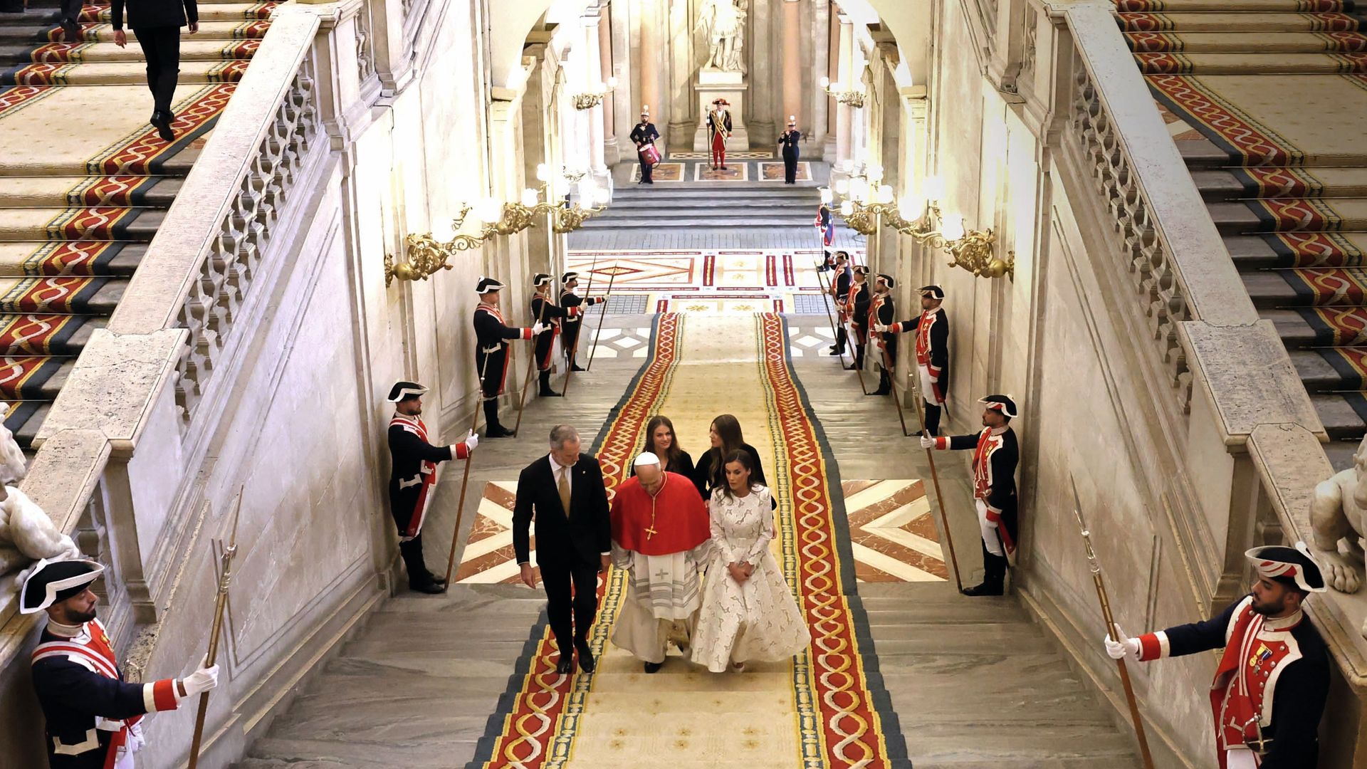 La llegada al Palacio