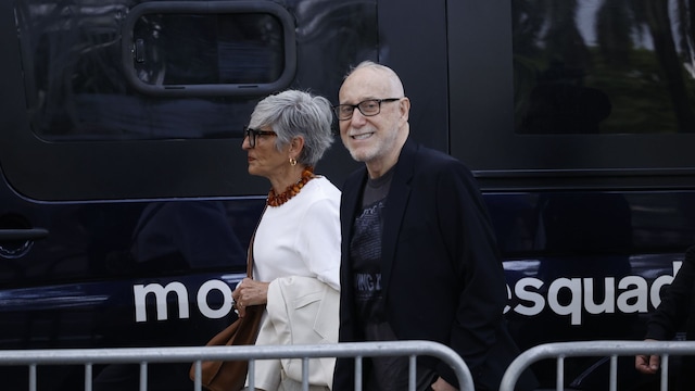Josep Maria Mainat llega al juicio contra su exmujer por intento de asesinato, Barcelona julio 2024