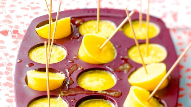 recetas polos hielo frutas lima limon