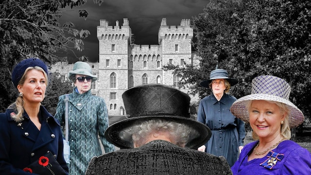 montaje las cuatro amigas en las que se apoya isabel ii tras la muerte de su marido