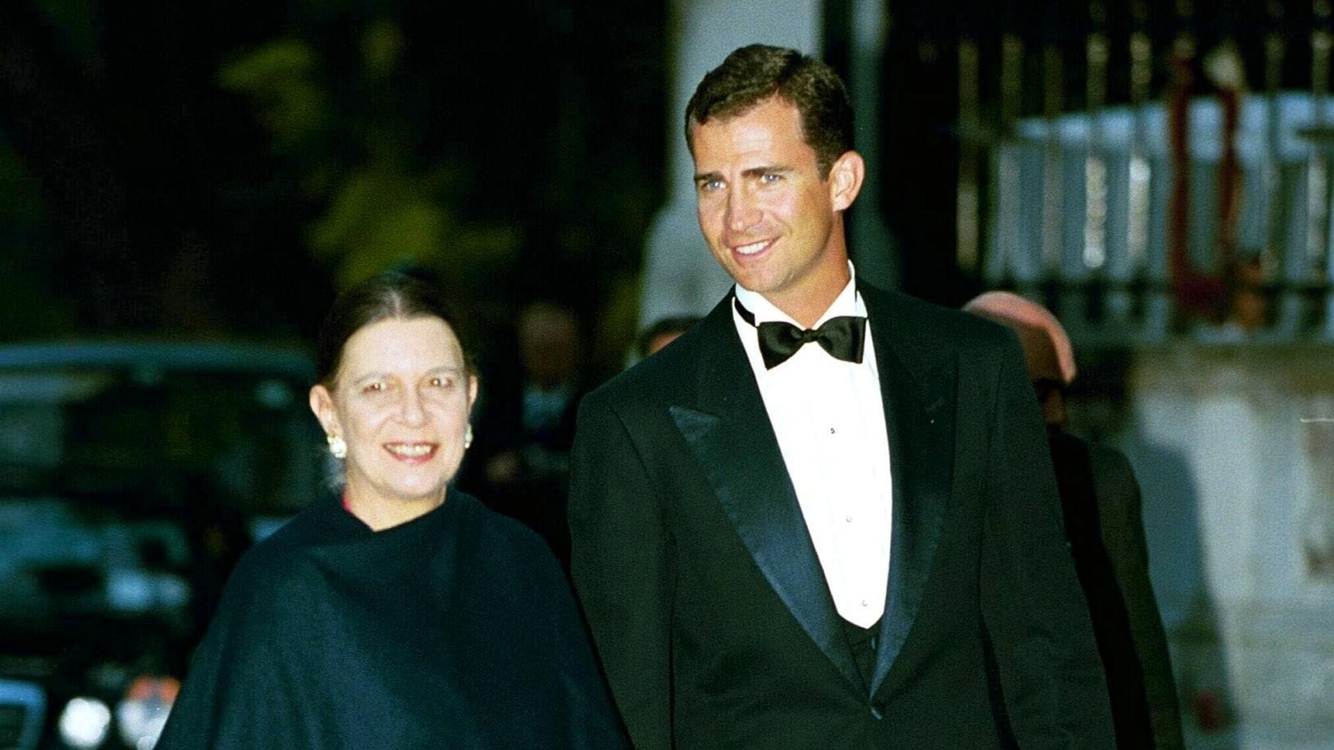 Irene de Grecia junto al rey Felipe VI, en una imagen de 1999