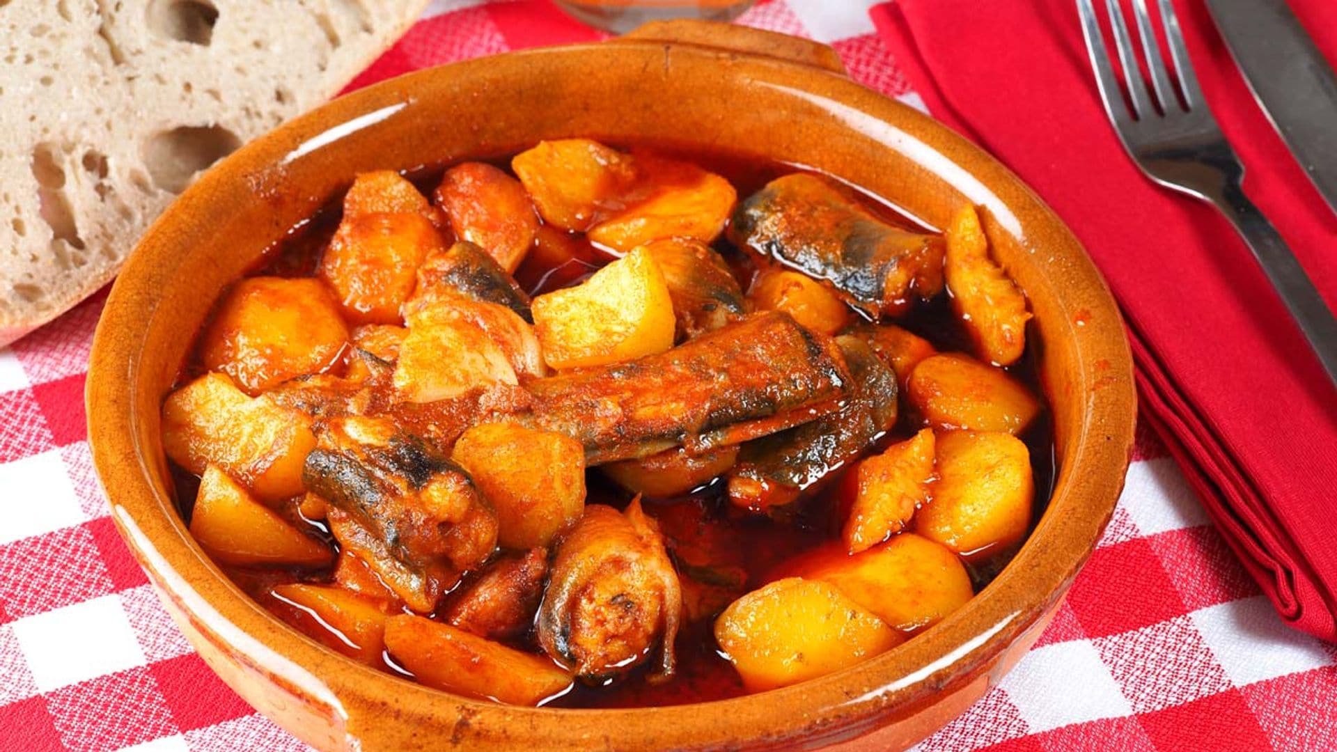 Anguila en 'all i pebre'