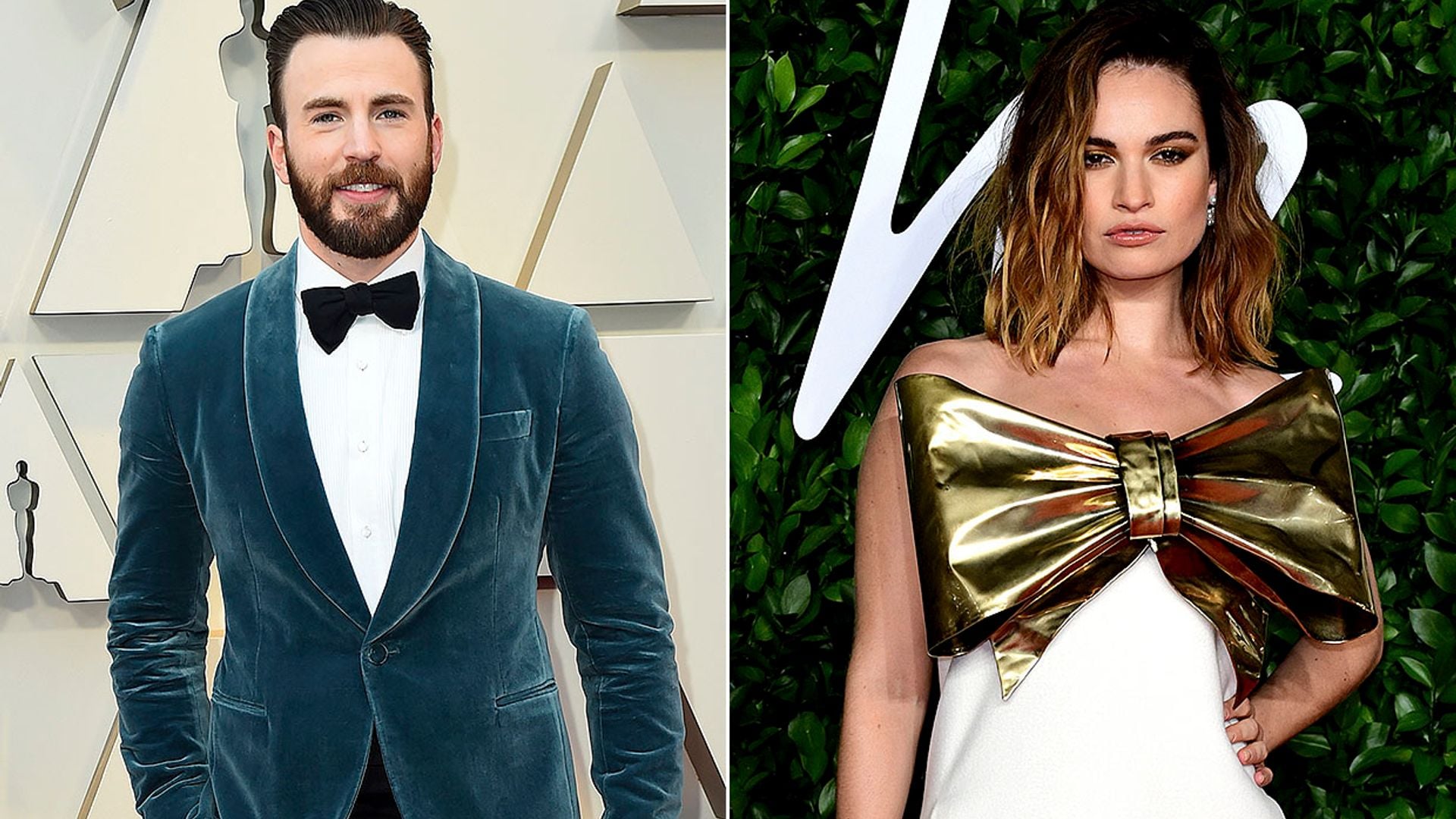 La noche de Lily James y Chris Evans en Londres dispara los rumores sobre una posible relación