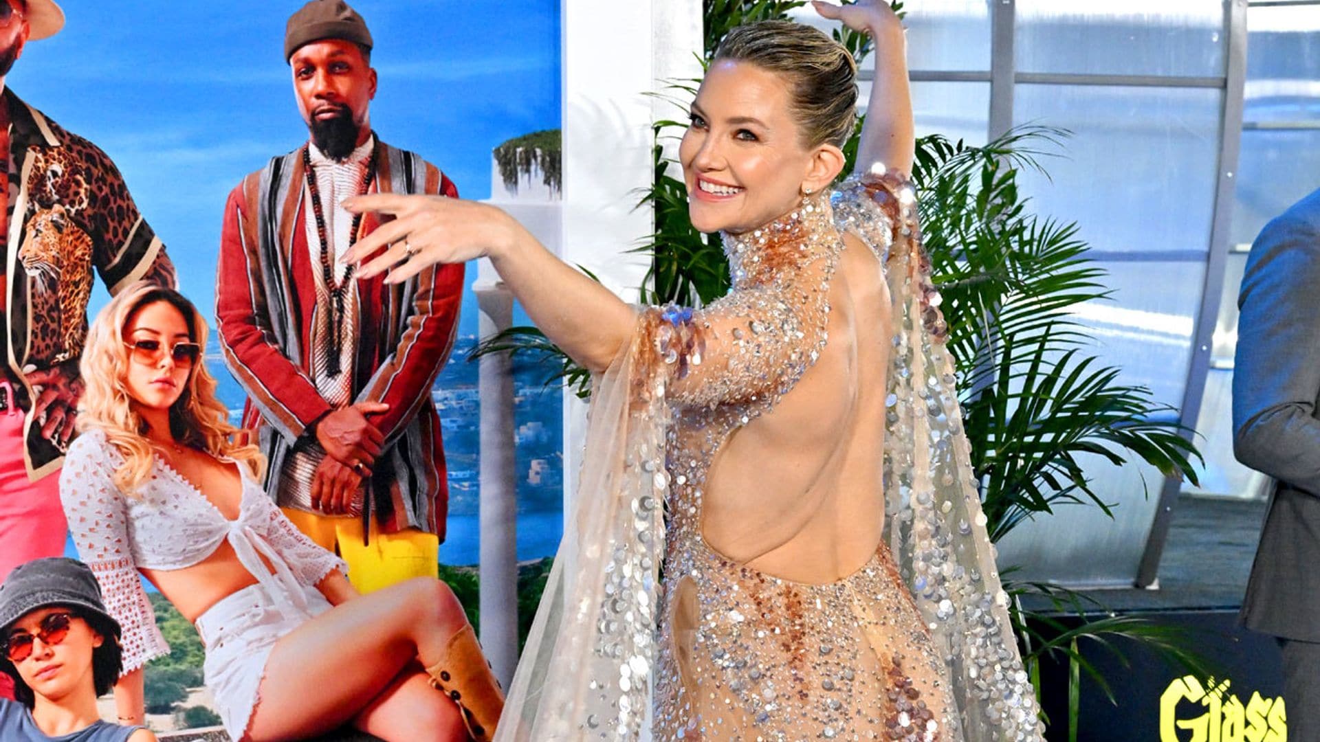 Kate Hudson, la más divertida y elegante con su vestidazo de mangas-capa
