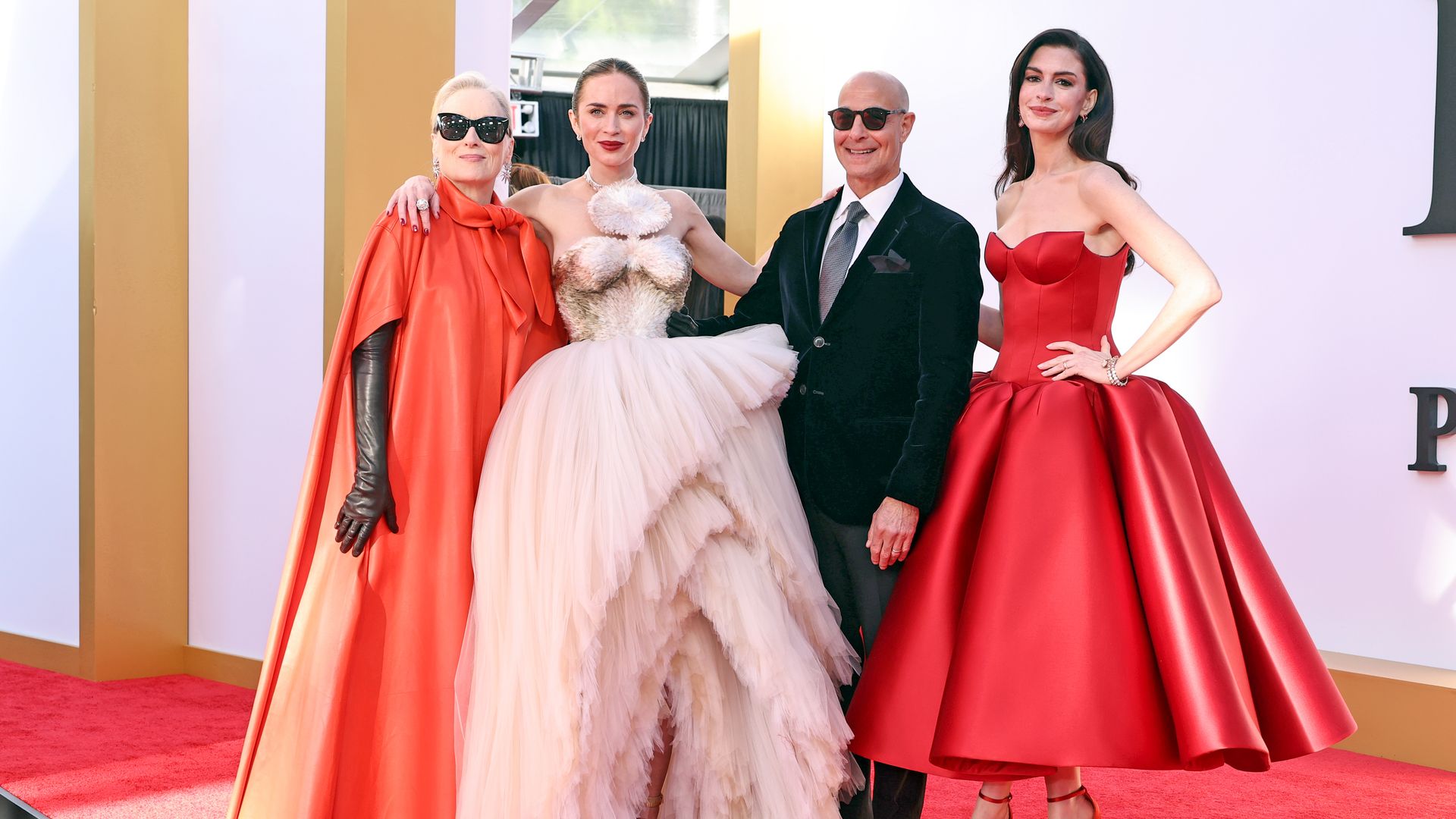 Anne Hathaway, Meryl Streep y Emily Blunt arrasan en la premier de 'El Diablo Viste a la Moda' en Nueva York