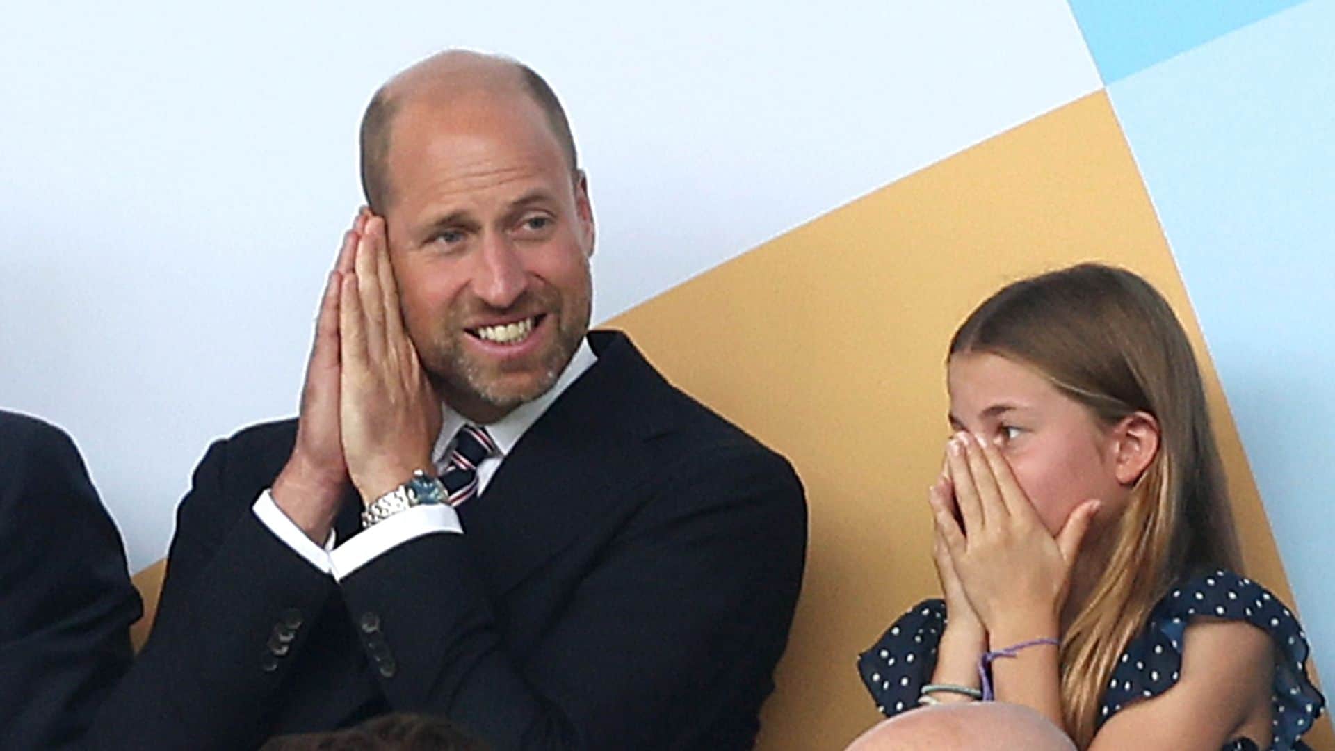 El príncipe William y la princesa Charlotte apoyan a las Lionesses en la final de la Eurocopa Femenina