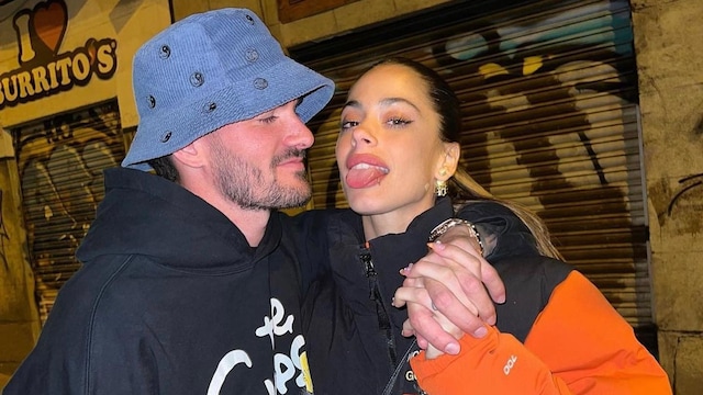Rodrigo de Paul y Tini Stoessel en una publicación de marzo de 2023.