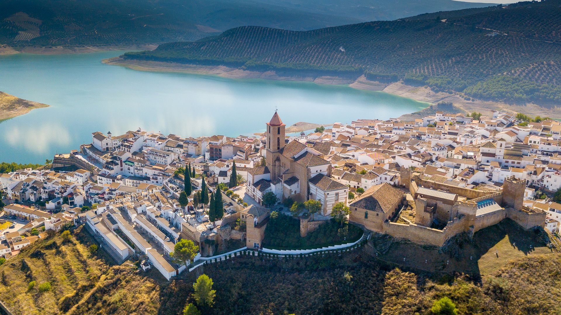 Panorámica de Iznájar, Córdoba