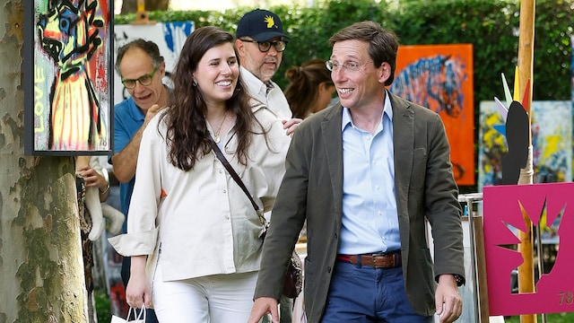 Politician José Luis Martínez-Almeida and Teresa Urquijo y Moreno during CSI5 Global Champions Tour 2025 in Madrid on Friday, 18 May 2025.