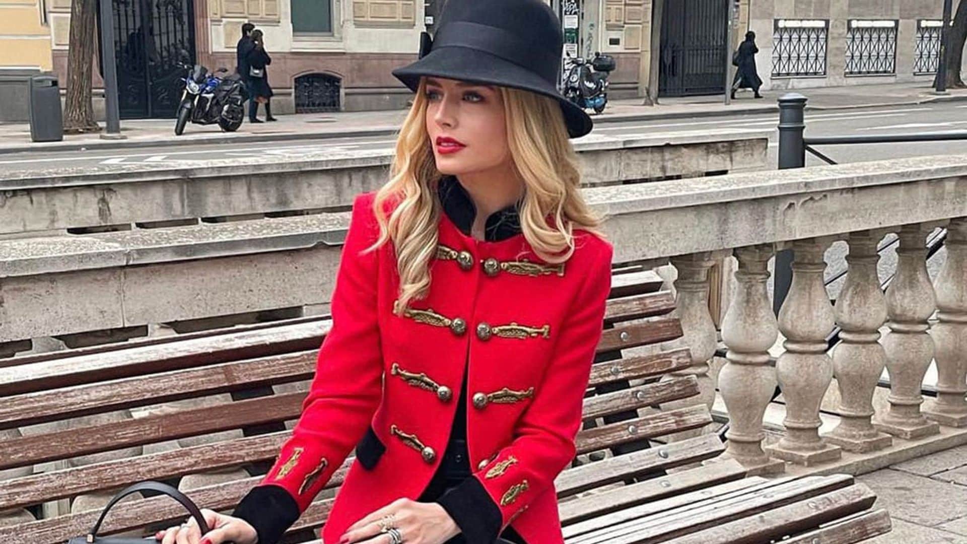 Tania Ruiz da lecciones de estilo en España con un diseño de Carolina Herrera