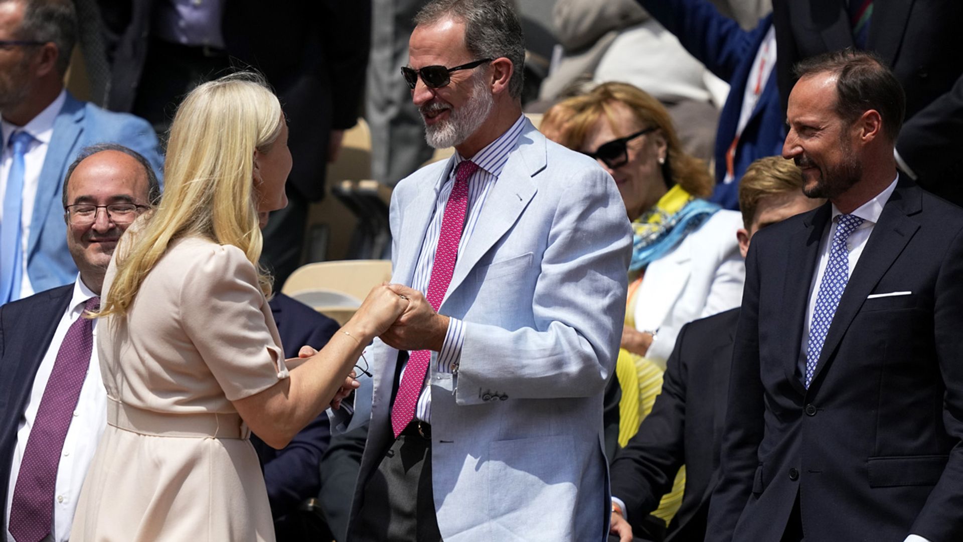 El rey Felipe y los príncipes Haakon y Mette-Marit, testigos de excepción del triunfo de Nadal en Roland Garros