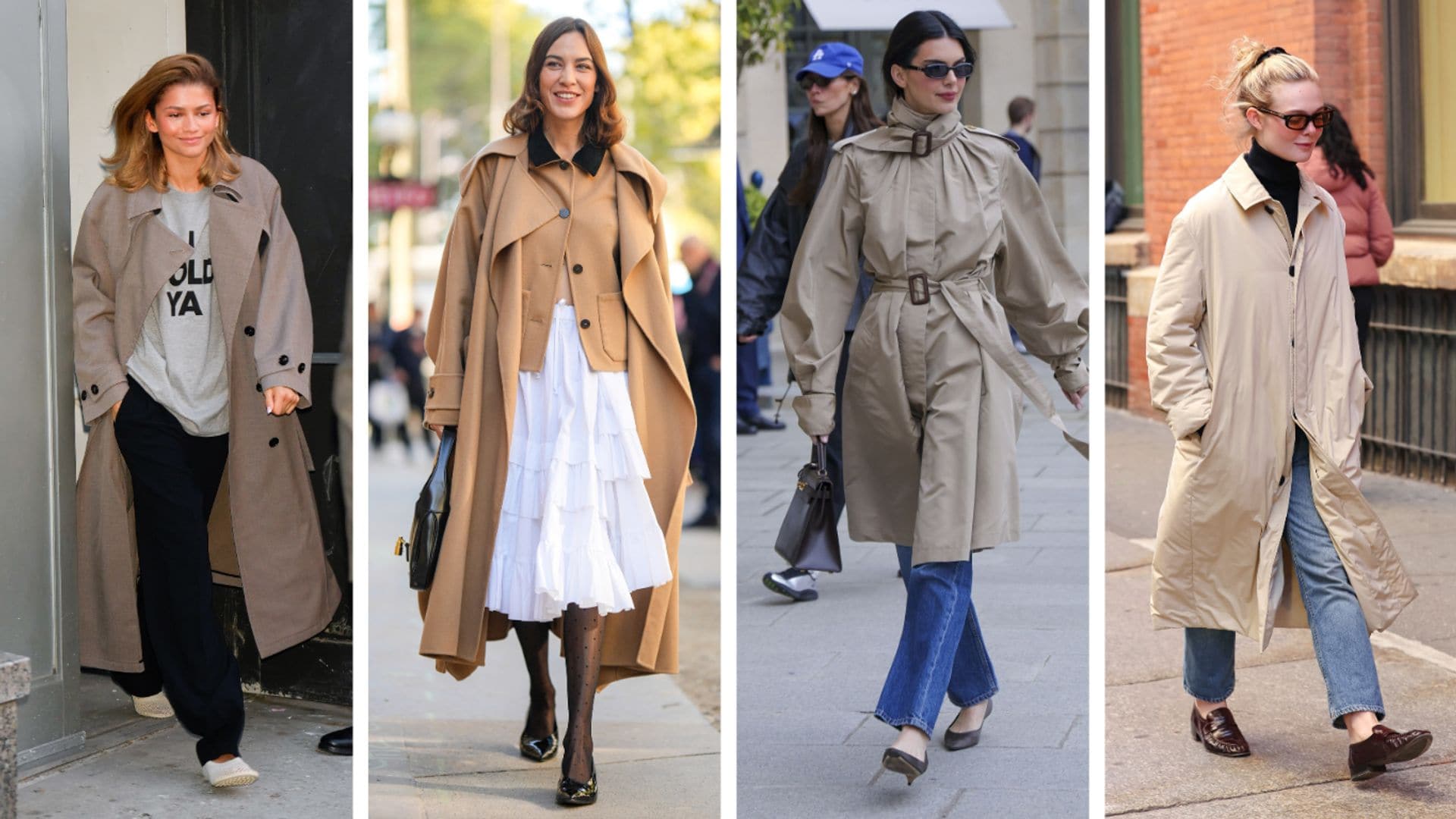 Por esta razón, todas las 'celebs' llevan gabardina en esta temporada