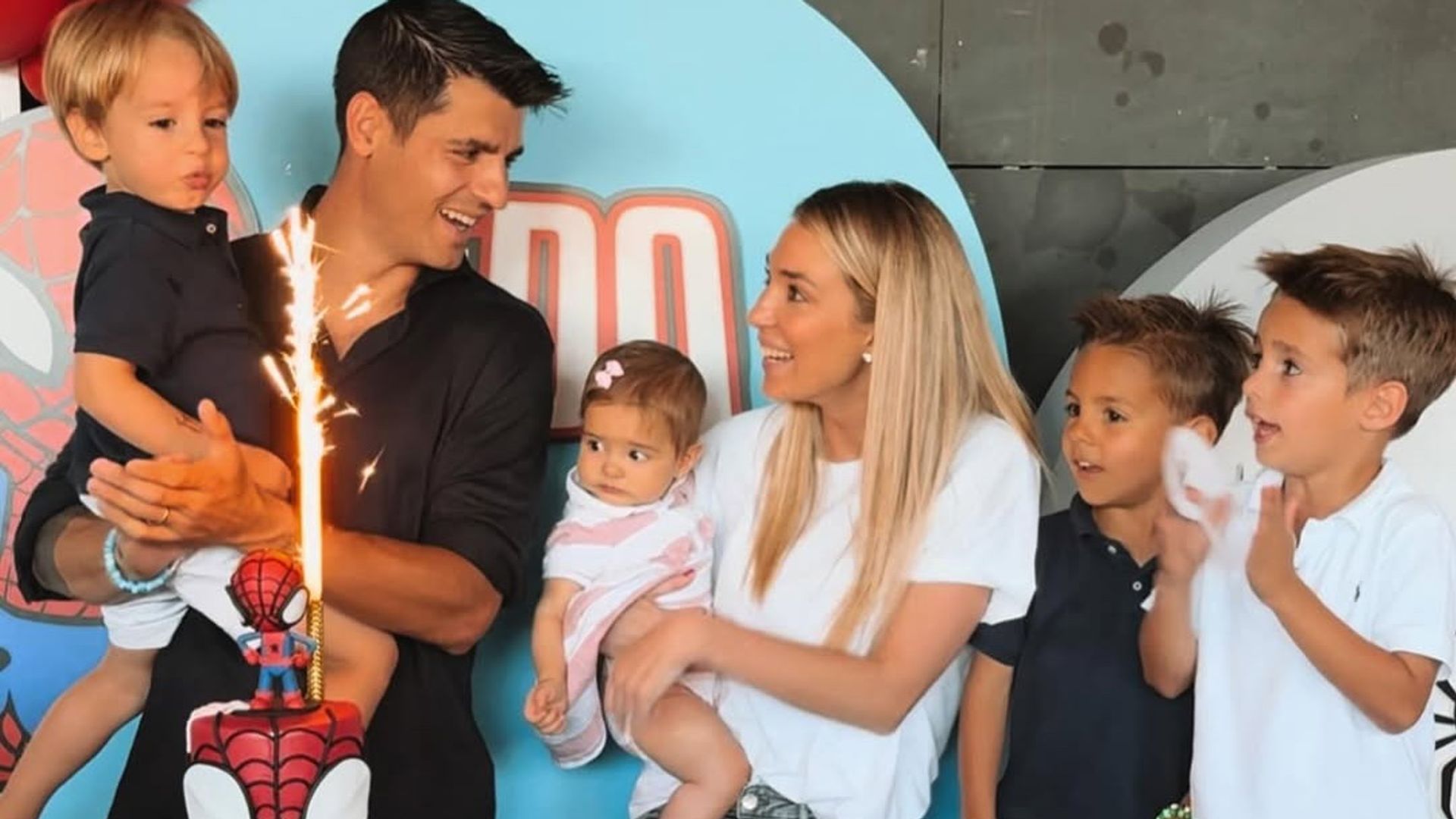 Primeras imágenes de Alice Campello y Álvaro Morata con sus hijos en casa tras reconciliarse