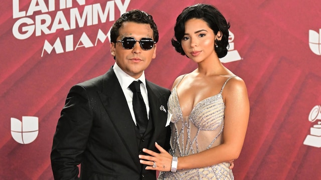 Nodal y Ángela Aguilar acudieron al Latin GRAMMY por primera vez como esposos.