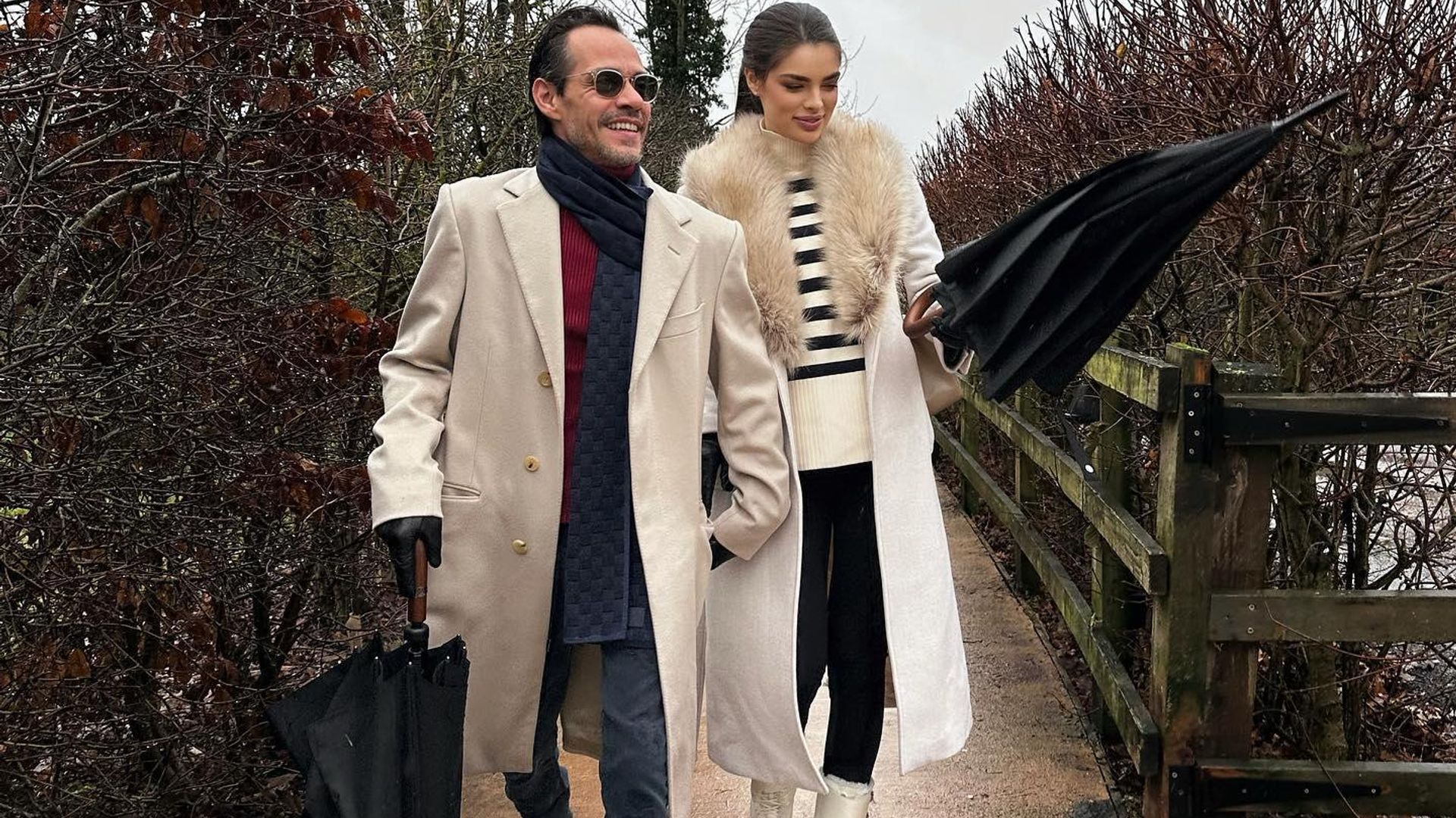Las postales del viaje de Nadia Ferreira y Marc Anthony a Reino Unido