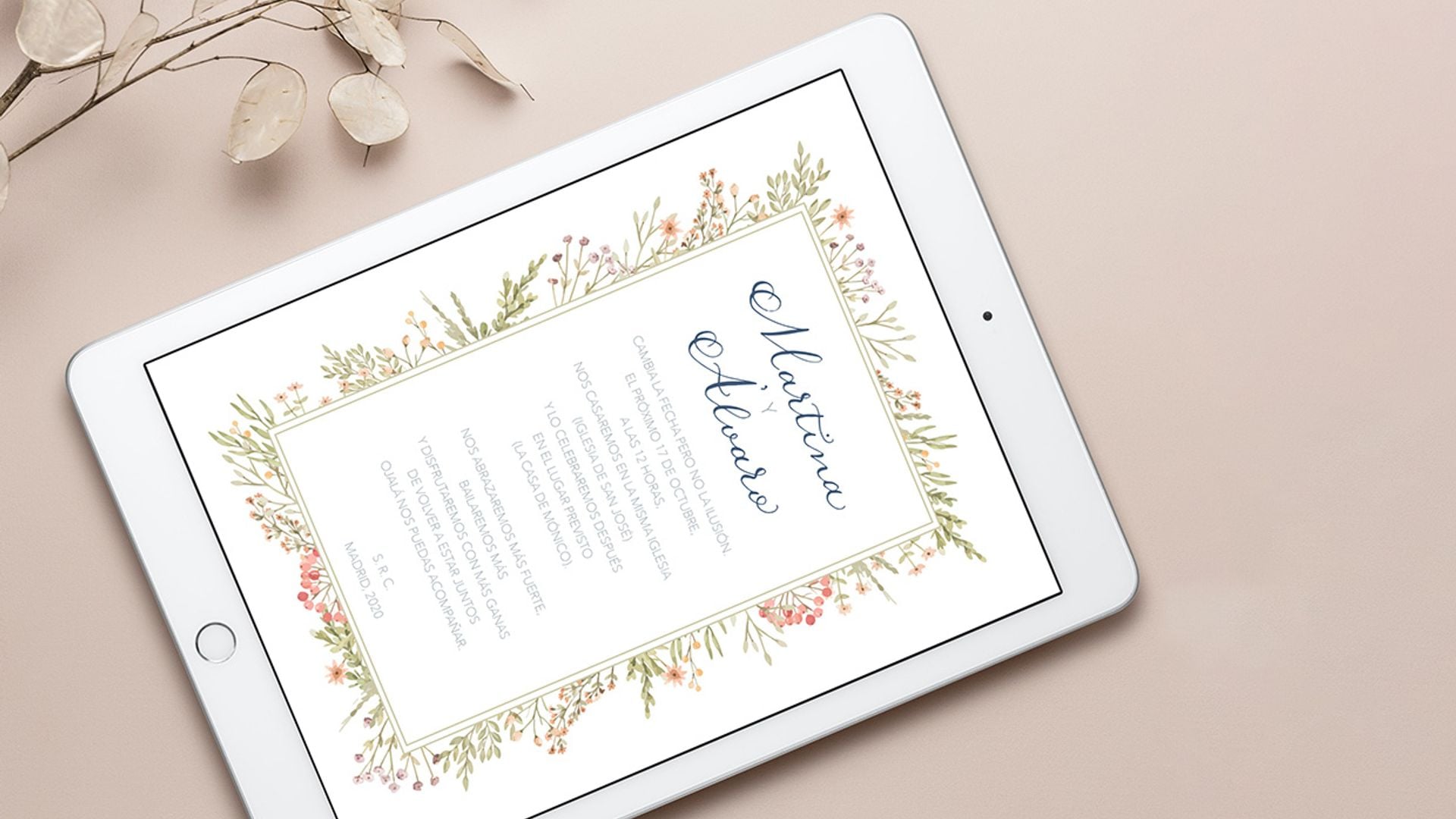 Invitaciones de boda digitales: la mejor alternativa para las parejas que han aplazado su boda