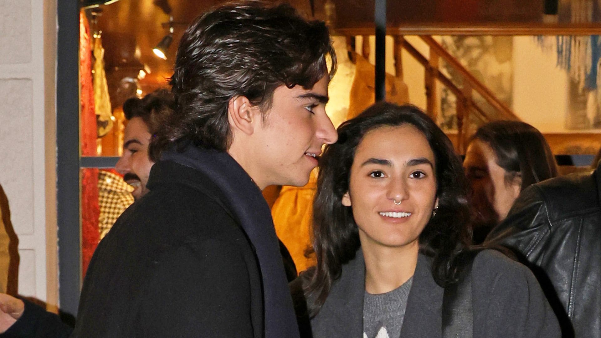 Pedro Antonio Lazaga con su novia