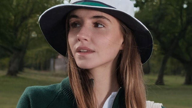 Vittoria de Saboya trabajando como modelo para una marca de ropa de golf