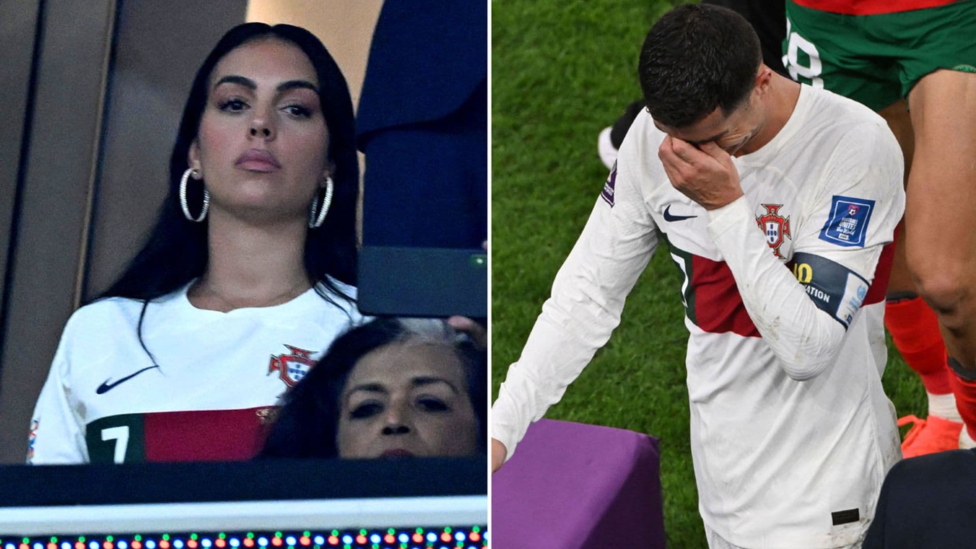 El gran enfado de Georgina y las lágrimas de Cristiano tras la eliminación de Portugal en el Mundial de Qatar