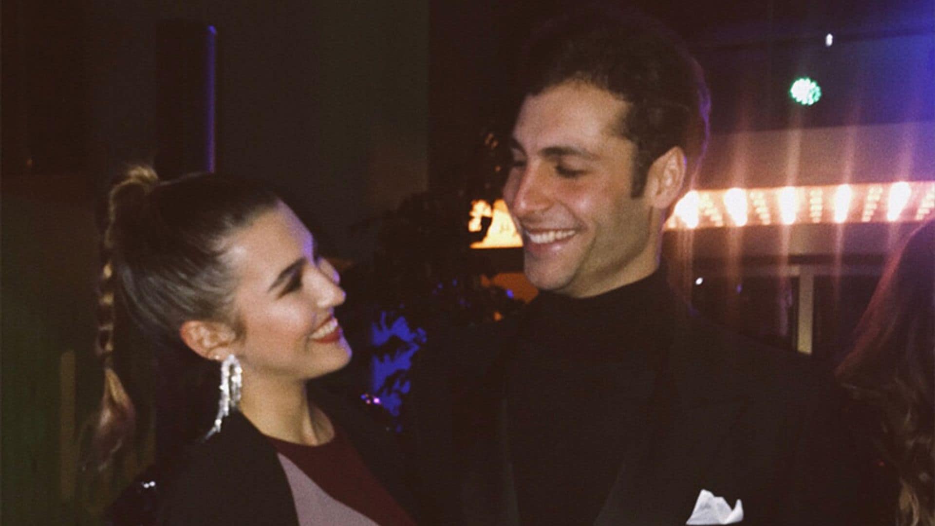 Alba Díaz, de fiesta tras los Goya con Mateo, uno de los hijos del fallecido actor José Conde