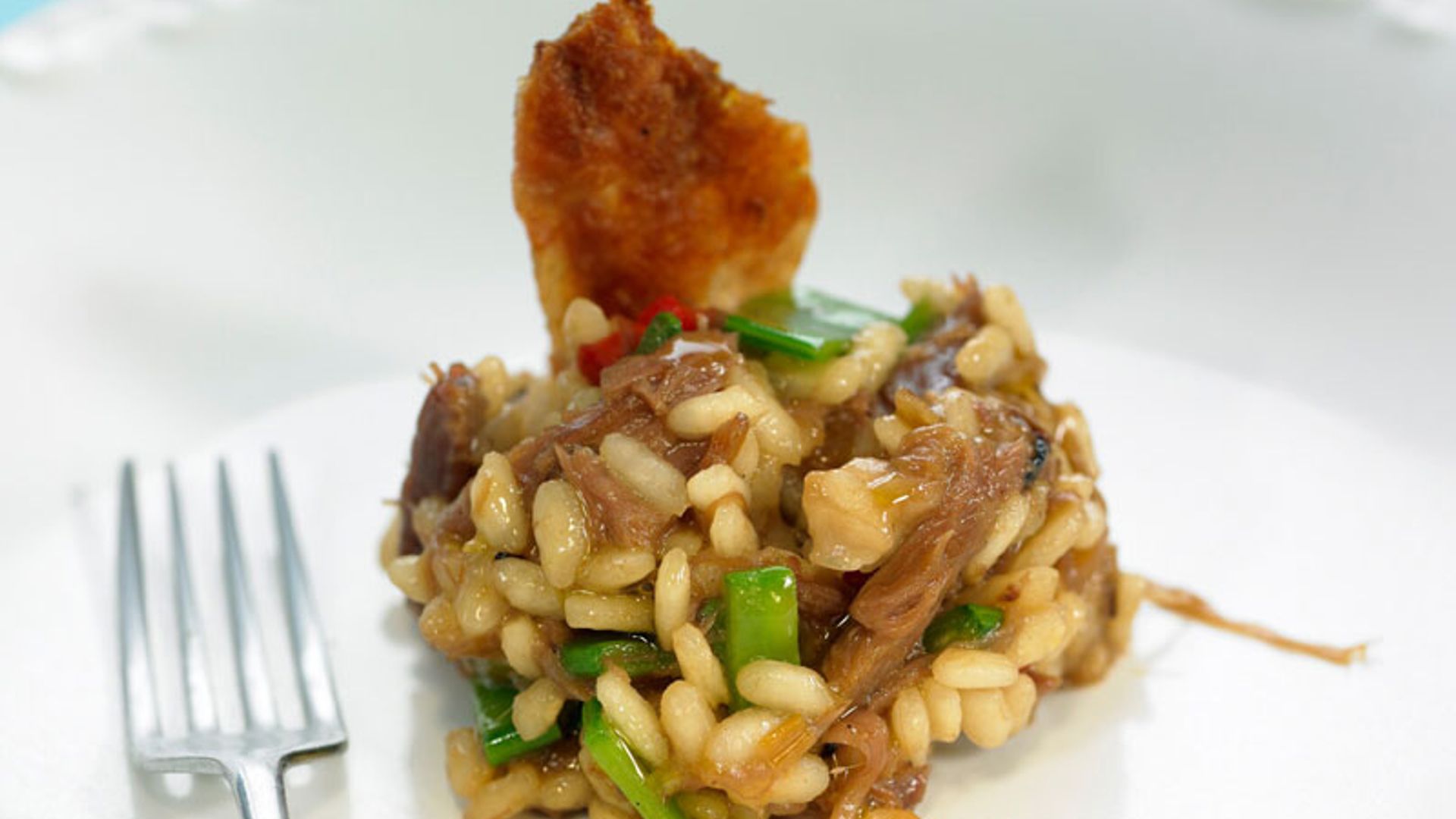 'Risotto' de confit de pato