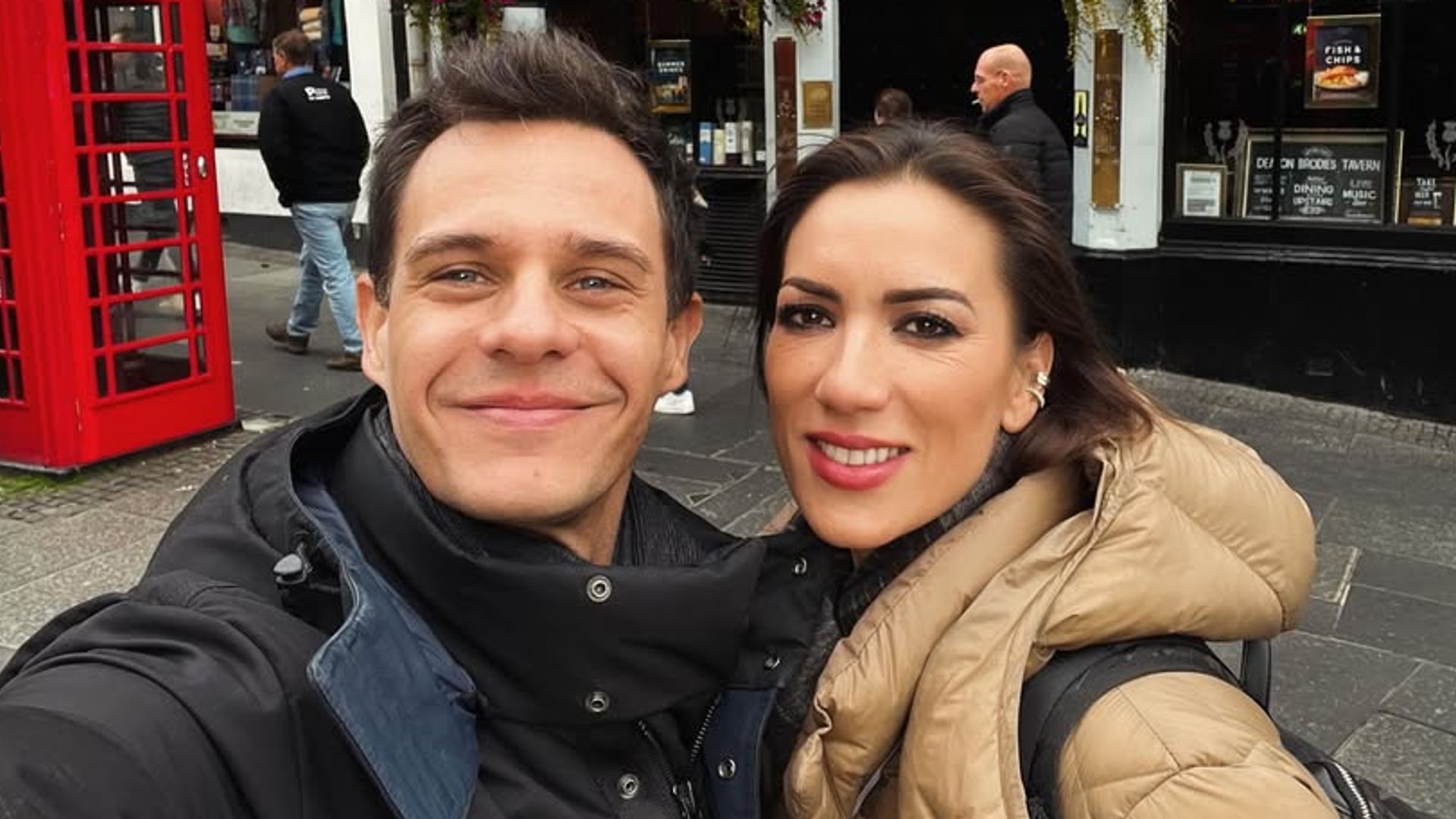 Christian Gálvez y Patricia Pardo en su viaje a Escocia.