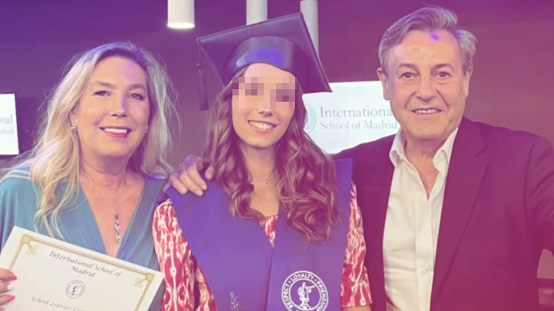 El presentador José Ribagorda y Loles Silva, emocionados en la graduación de su hija Alexia: "Se cierra un ciclo maravilloso"