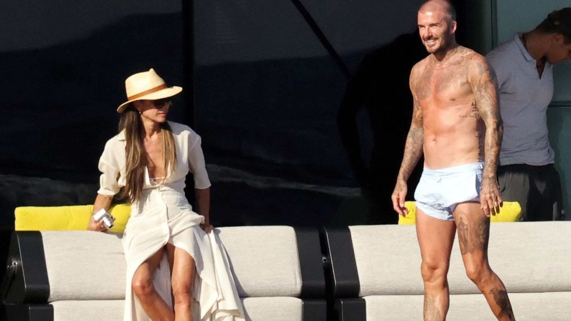 David Beckham presume cuerpazo en sus vacaciones familiares en Capri