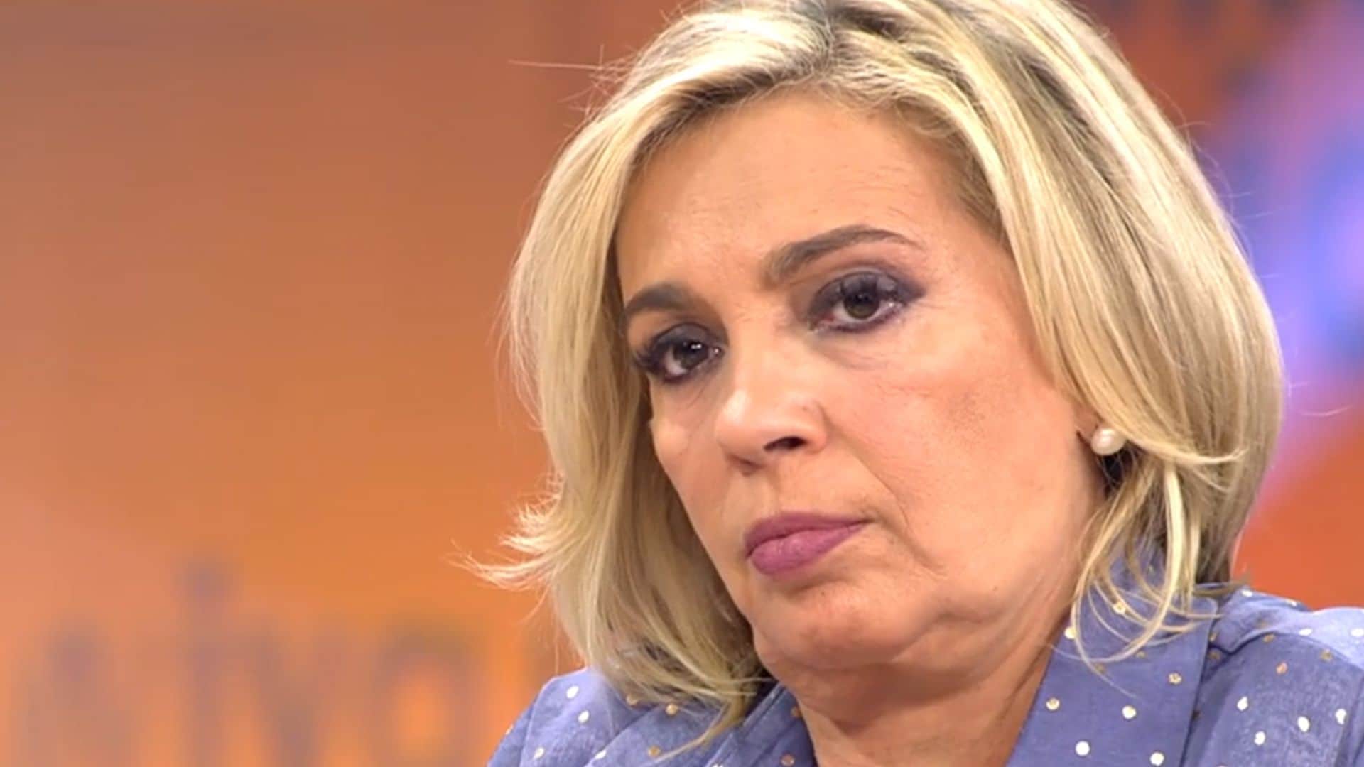Carmen Borrego, tras las últimas polémicas: 'No estoy bien'
