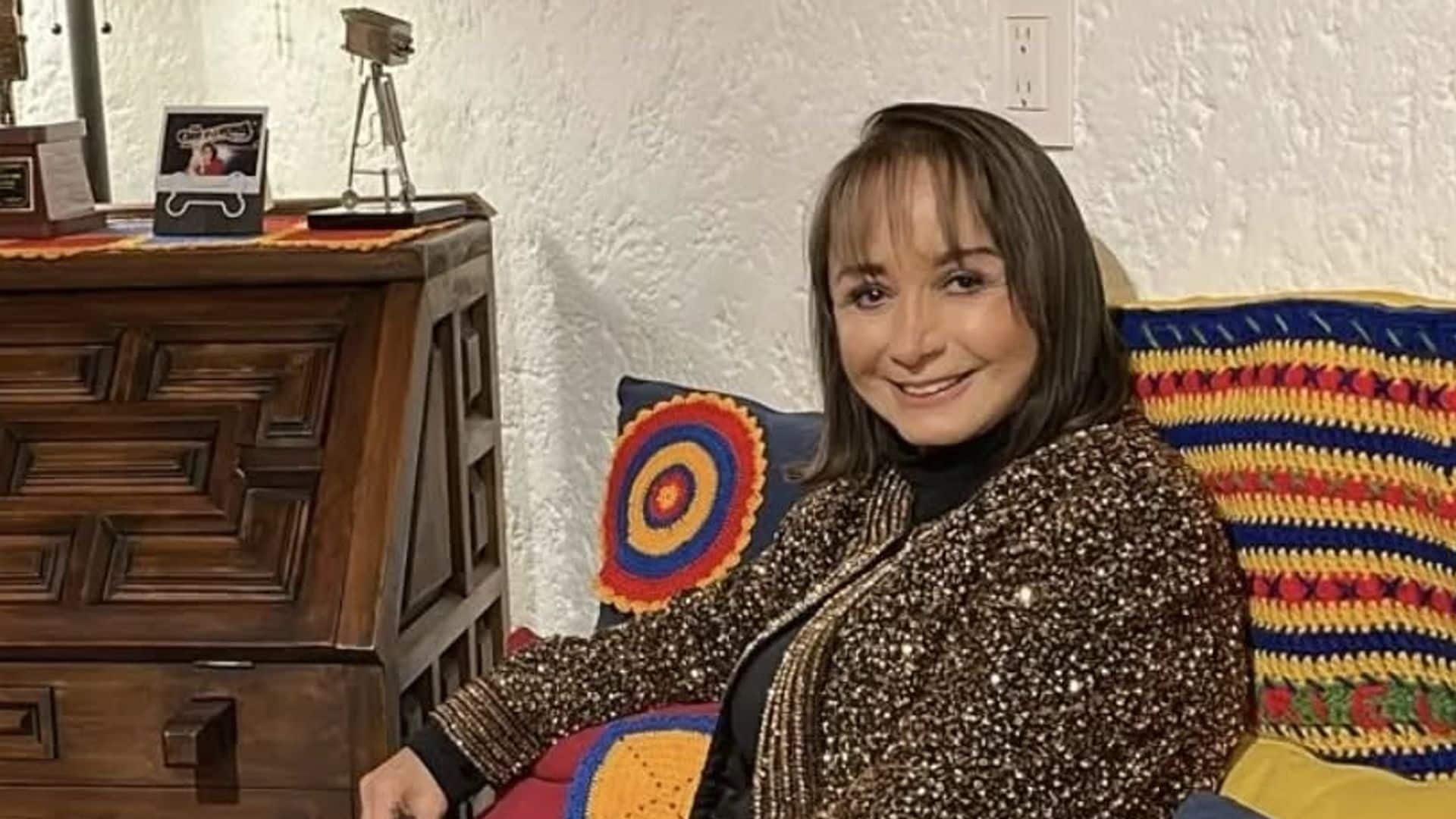 María Antonieta de las Nieves compartió una bella foto del día de su boda.