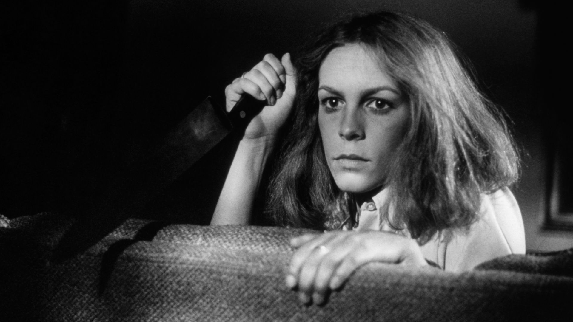 Jamie Lee Curtis en On the set of Halloween