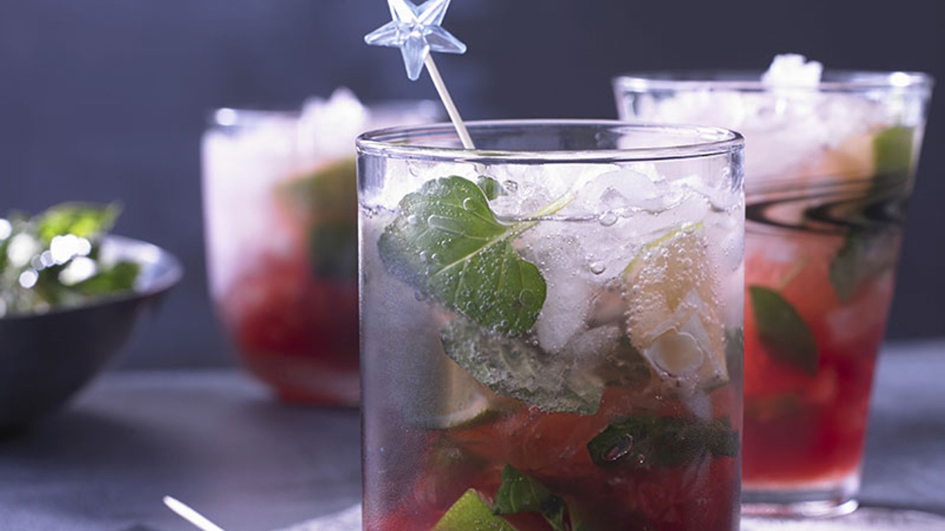 Mojito de arándanos