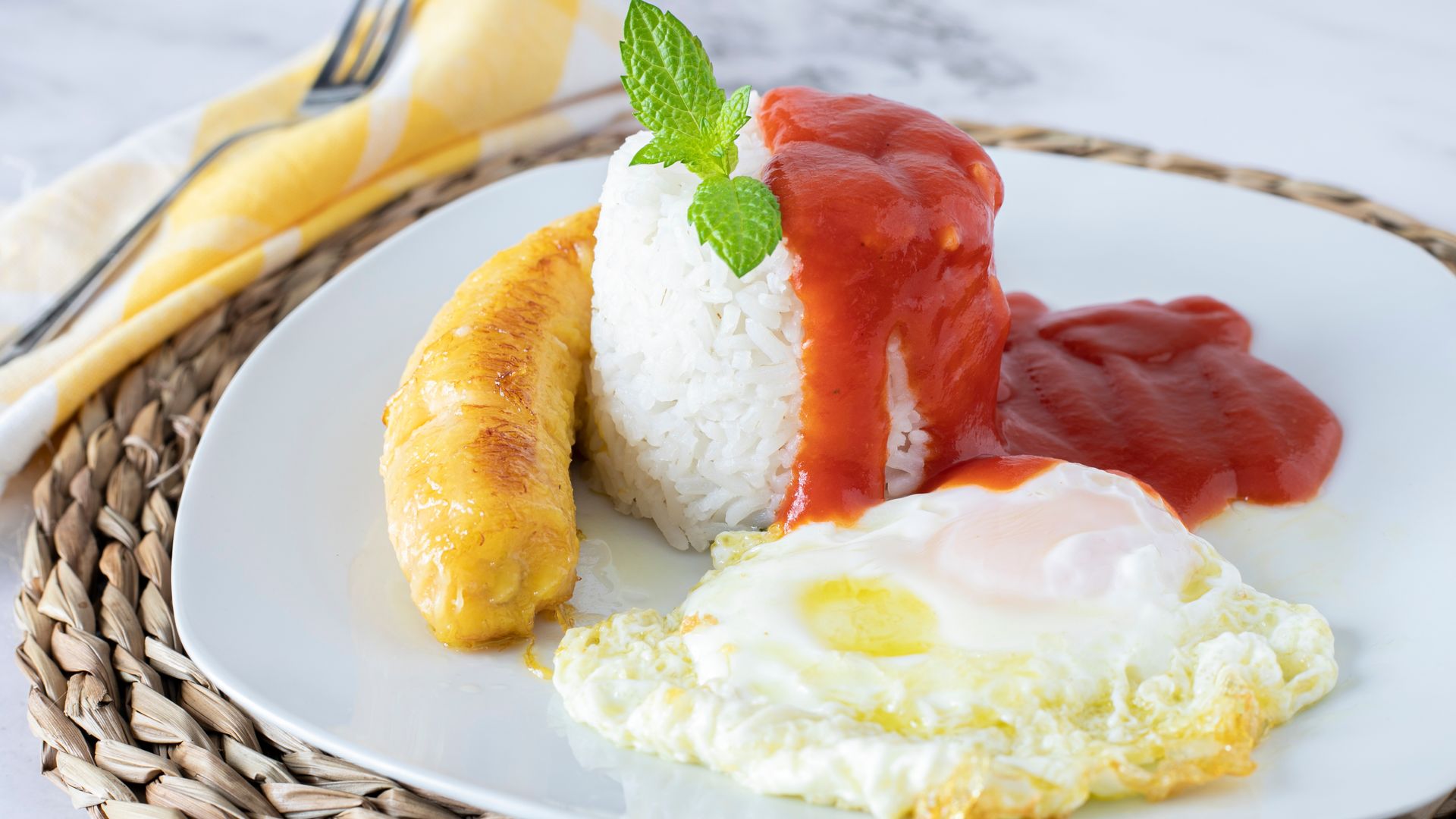 Arroz a la cubana