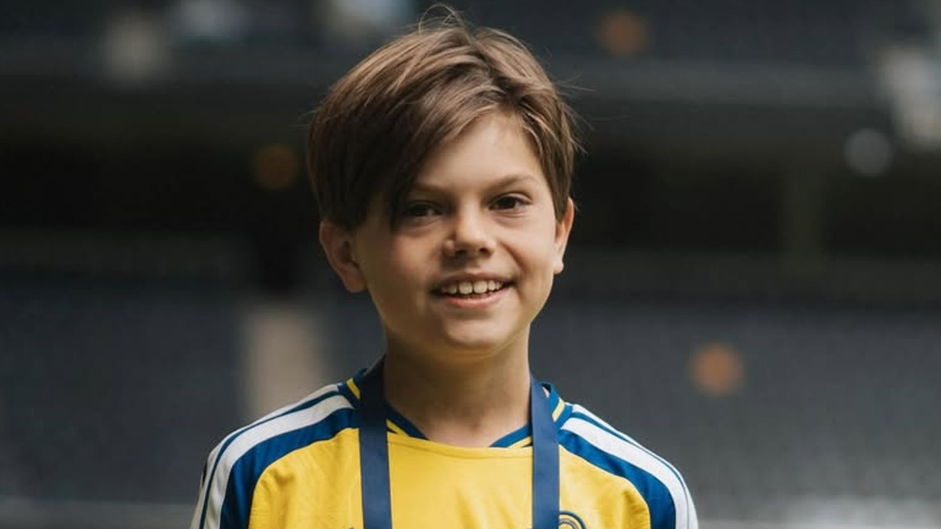 Óscar de Suecia durante su visita a la selección 