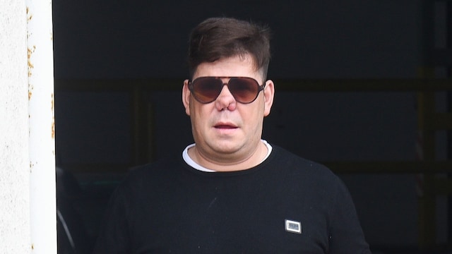 Lucas Gonzalez during burial of his brother Pedro Gonzalez in Cadiz. March 5 2025
