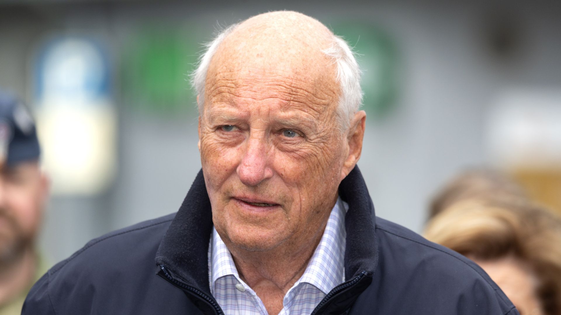El rey Harald de Noruega