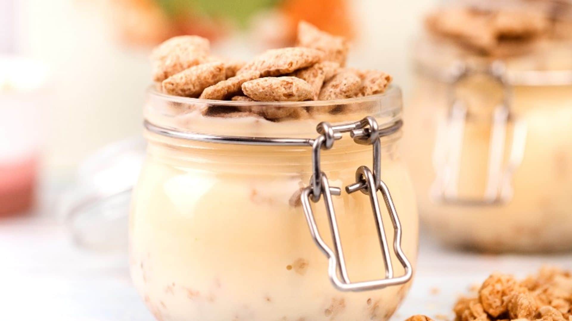 Natillas caseras con muesli