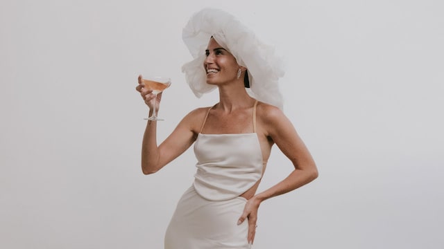Gala González vestido de novia Sybilla