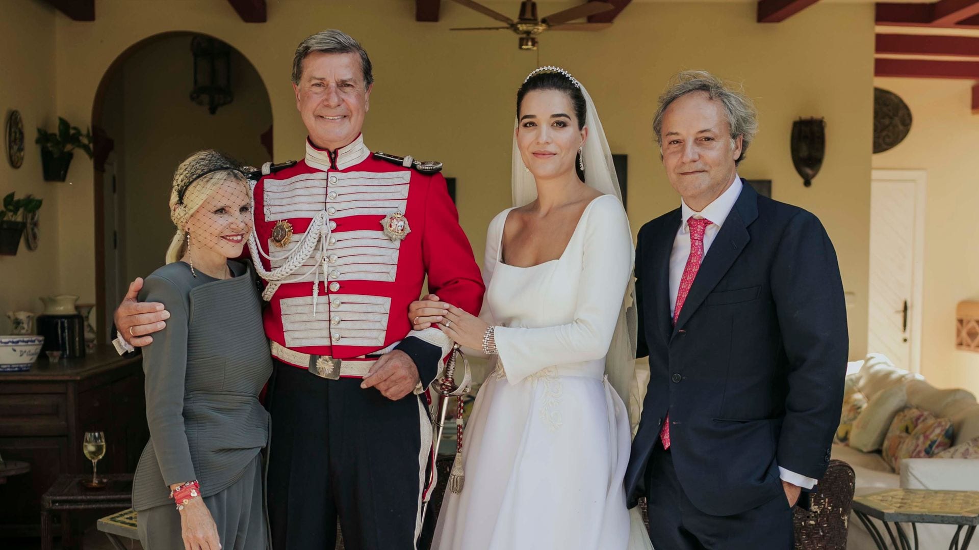 Los duques de Arjona con Eugenia y Narcís