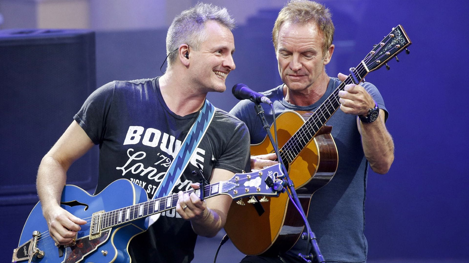 Sting se prepara para dar su concierto más especial en Madrid junto a su hijo mayor