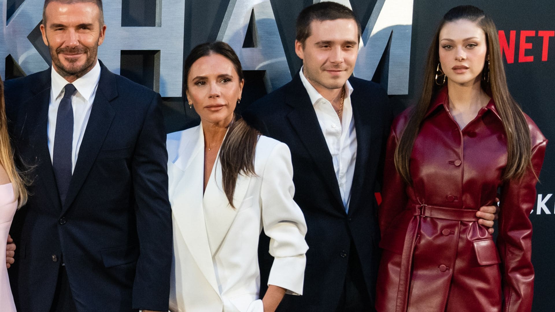 Familia Beckham con Nicola y Brooklyn