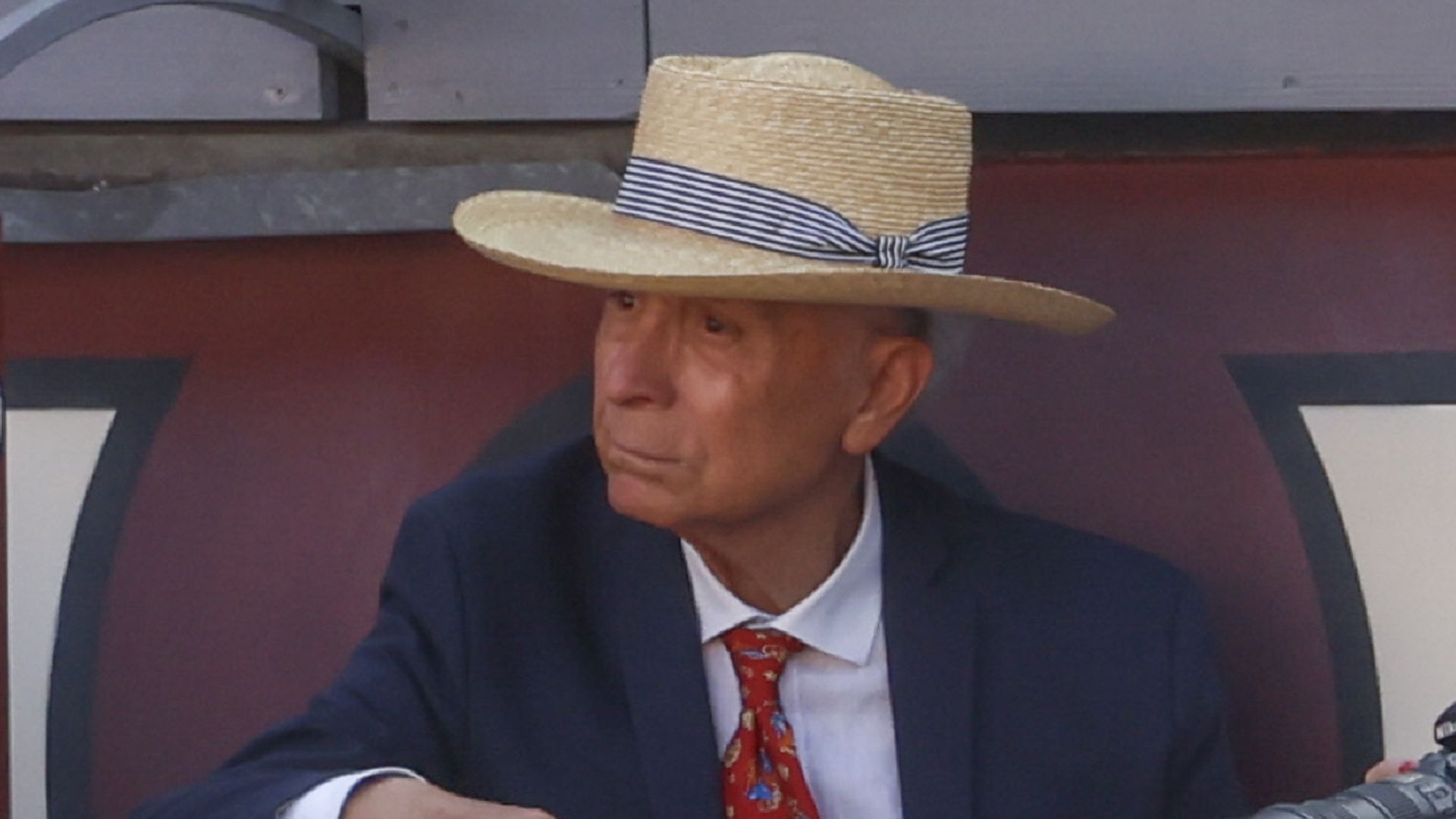 Ortega Cano disfrutando de una tarde de toros