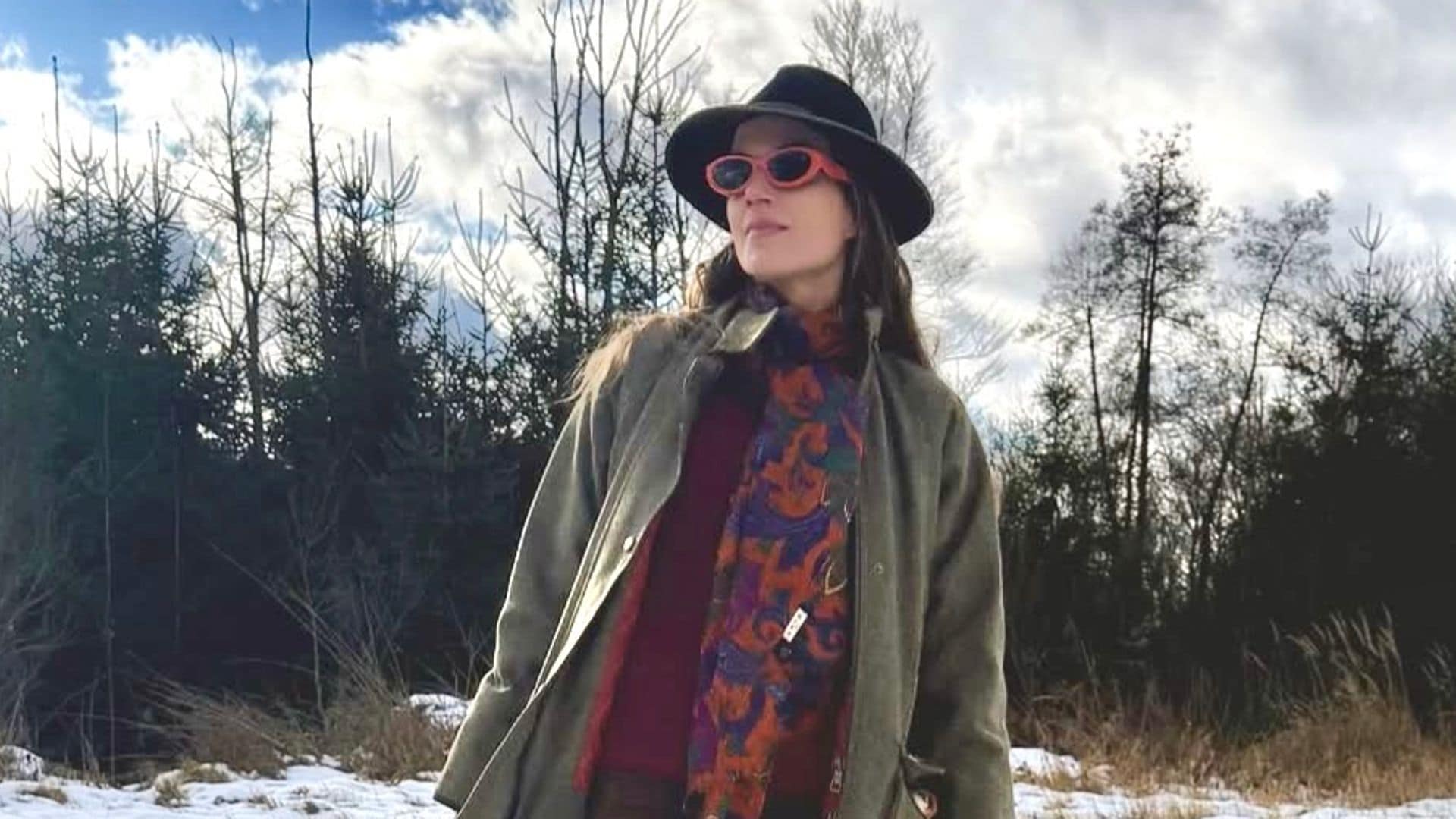 La princesa Cleopatra zu Oettingen-Spielberg en su palacio de Baviera.