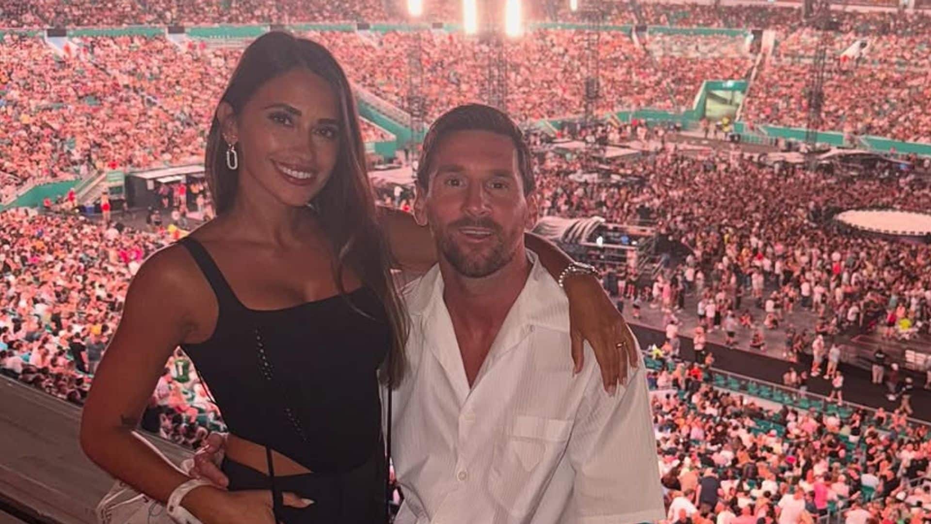 Leo Messi y Antonela Rocuzzo, las nuevas víctimas de la ‘kiss cam’ de Coldplay: su reacción, en vídeo