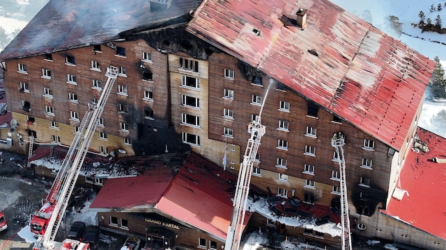 Incendio en hotel de esquí en Turquía deja al menos 76 muertos y decenas de heridos