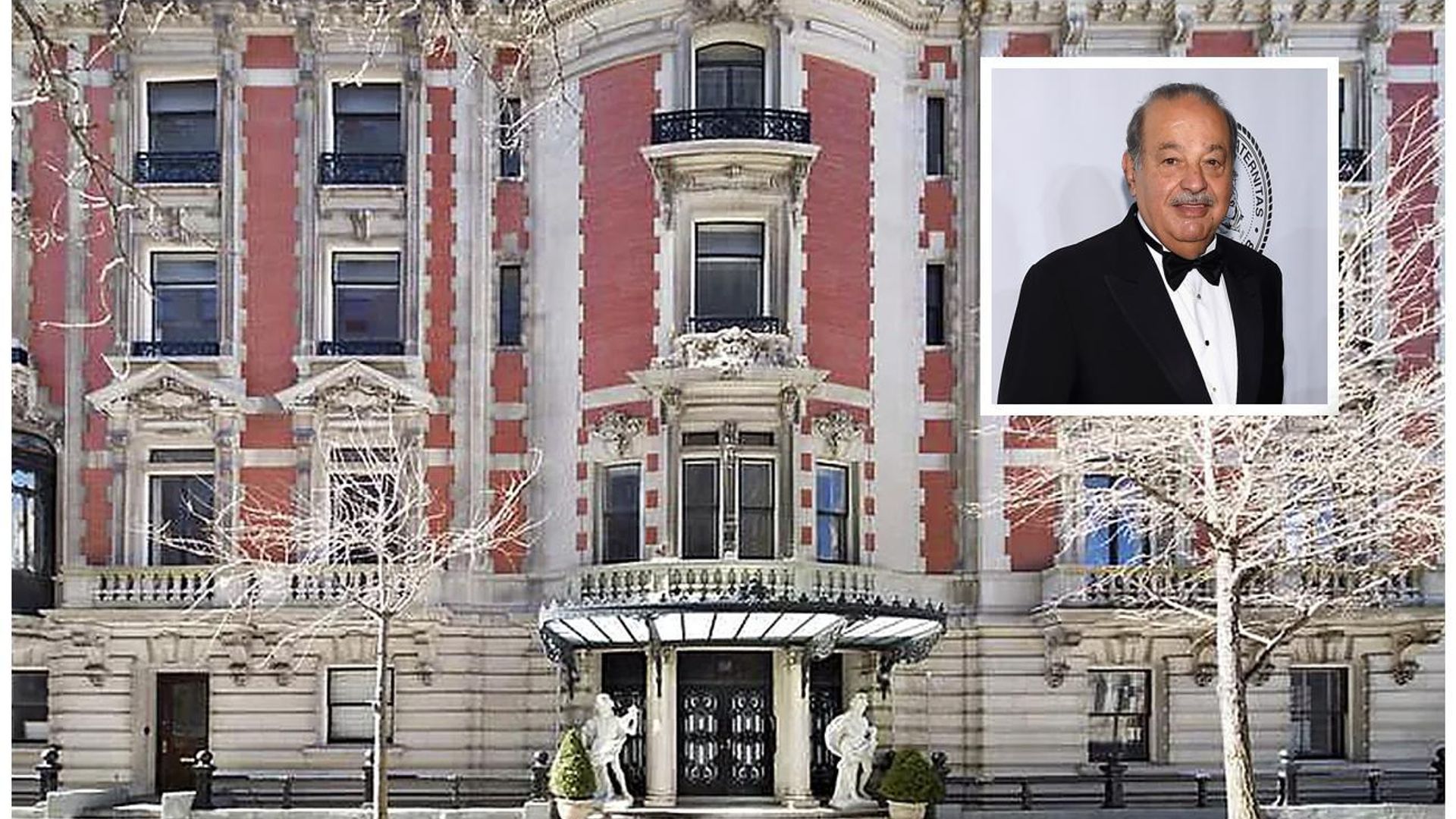 Carlos Slim, el hombre más rico de México, pone a la venta su mansión en NY por $80 millones