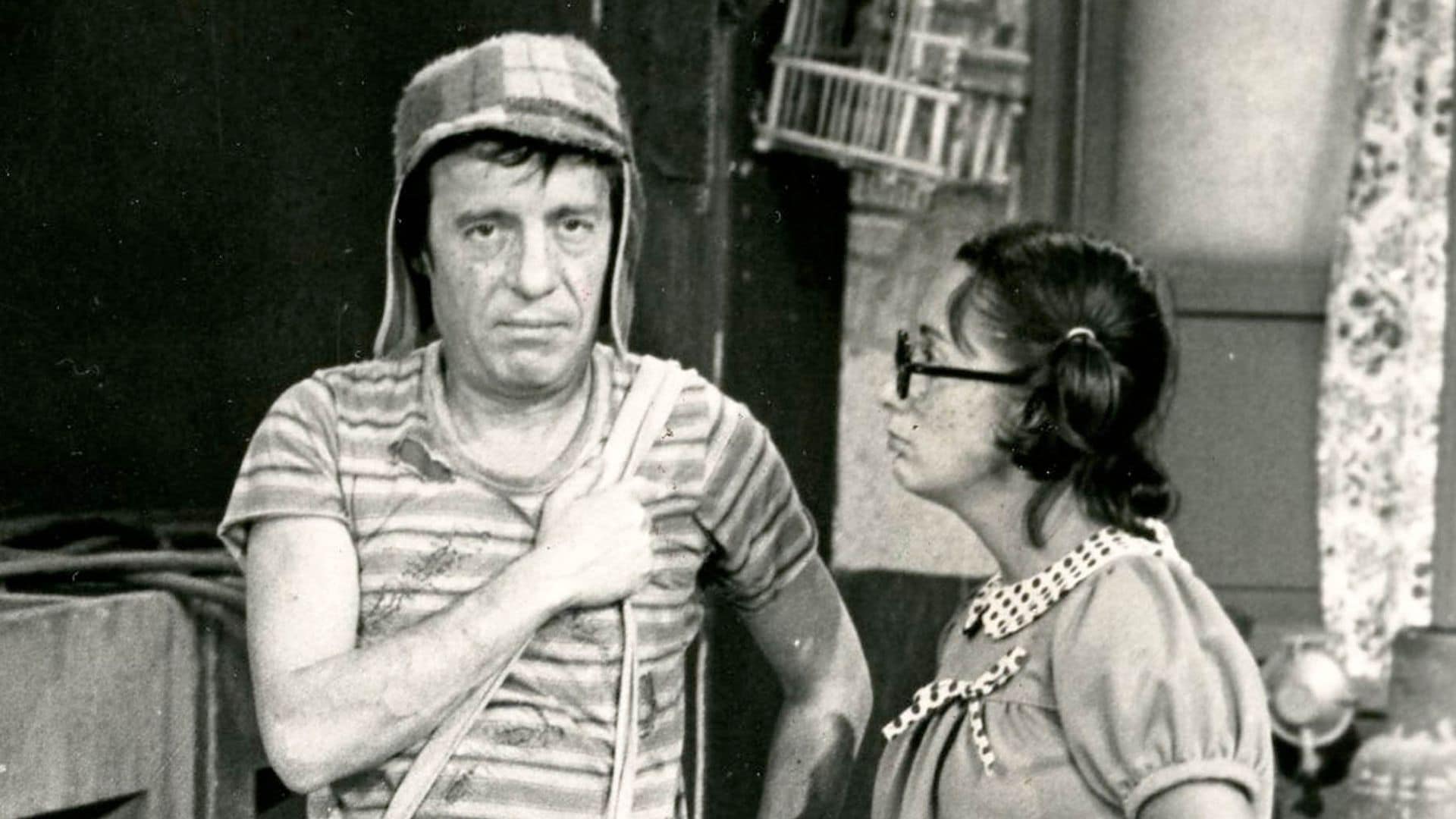 Roberto Gómez Bolaños y María Antonieta de las Nieves en 'El Chavo del 8'.

