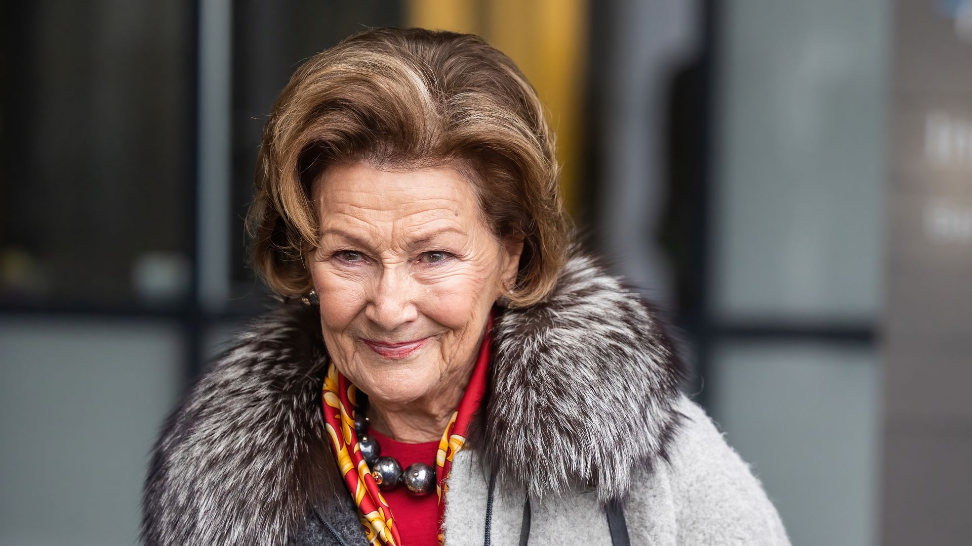 Sonia de Noruega, en diciembre de 2022 en Lorenskog